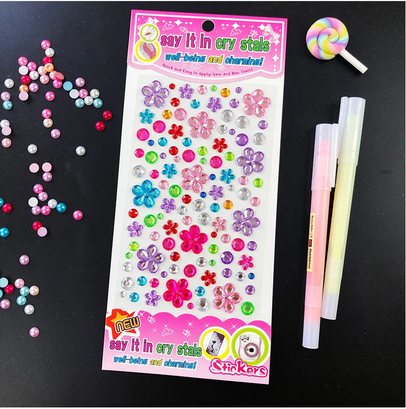 Pegatinas 3D de diamantes infantiles – Decoración brillante para álbum - imagen 5