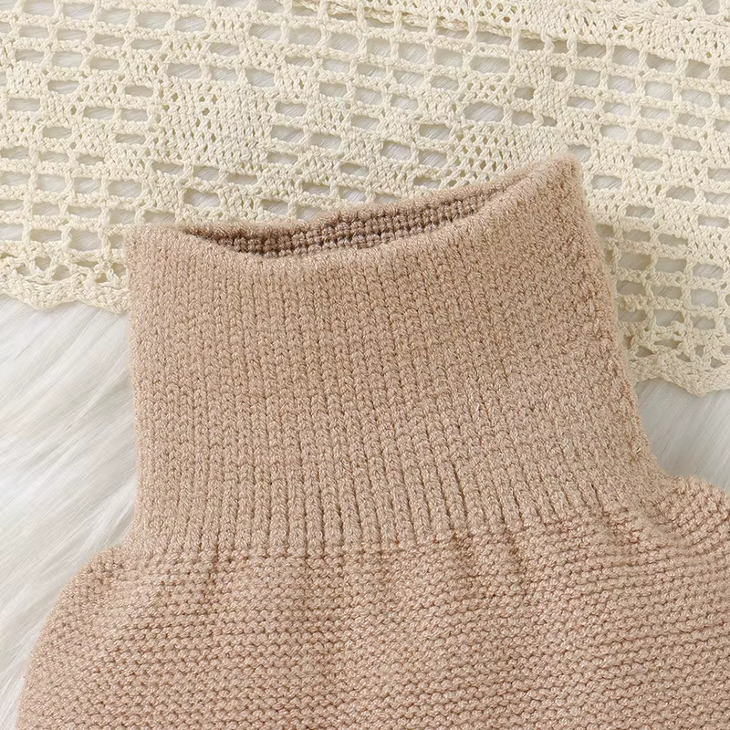 Conjuntos de punto para bebé: sudadera, pantalón y gorro – Tela suave y cálida