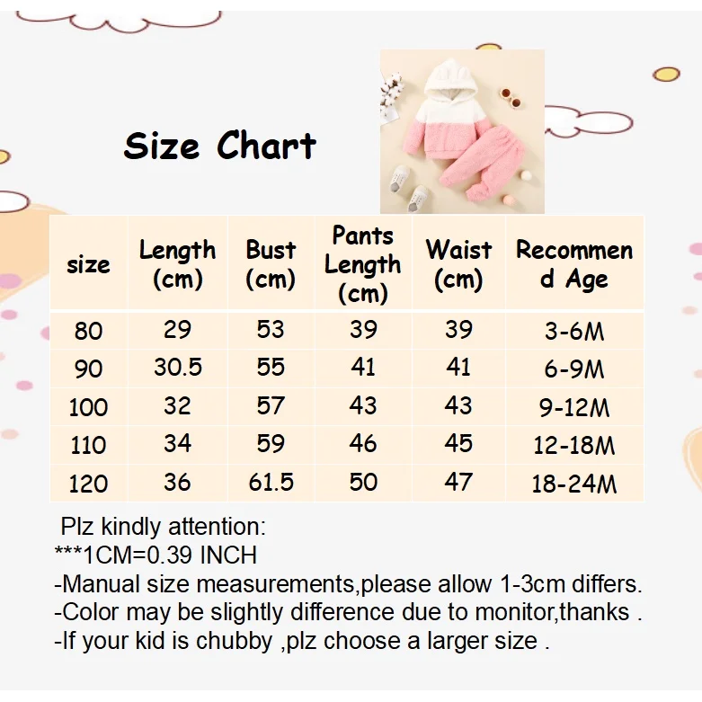 Conjunto felpa para bebé niña – Sudadera con capucha y pantalón - imagen 5