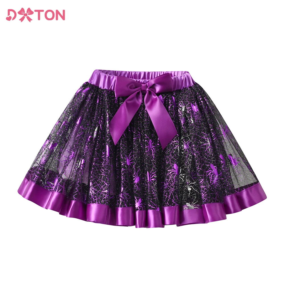 DXTON Disfraz de Halloween para niña con tutú de ballet y araña - imagen 3