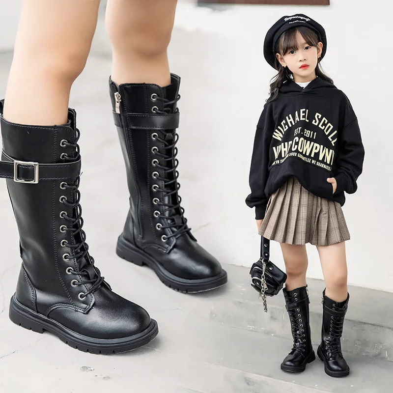 Botas de cuero para niña – Estilo elegante otoño - imagen 5