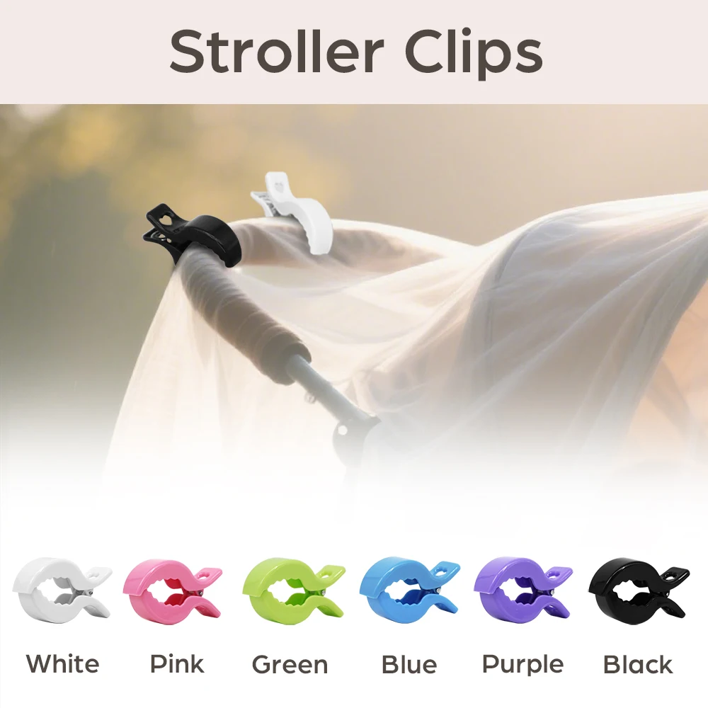 Clips universales de plástico para sujetar manta de cochecito - imagen 4