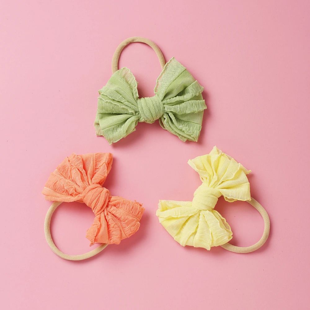 Diadema lazo para bebé y niño - Turbante elástico de nylon suave - imagen 3