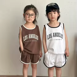 MILANCEL conjunto verano niño camiseta sin mangas pantalón corto