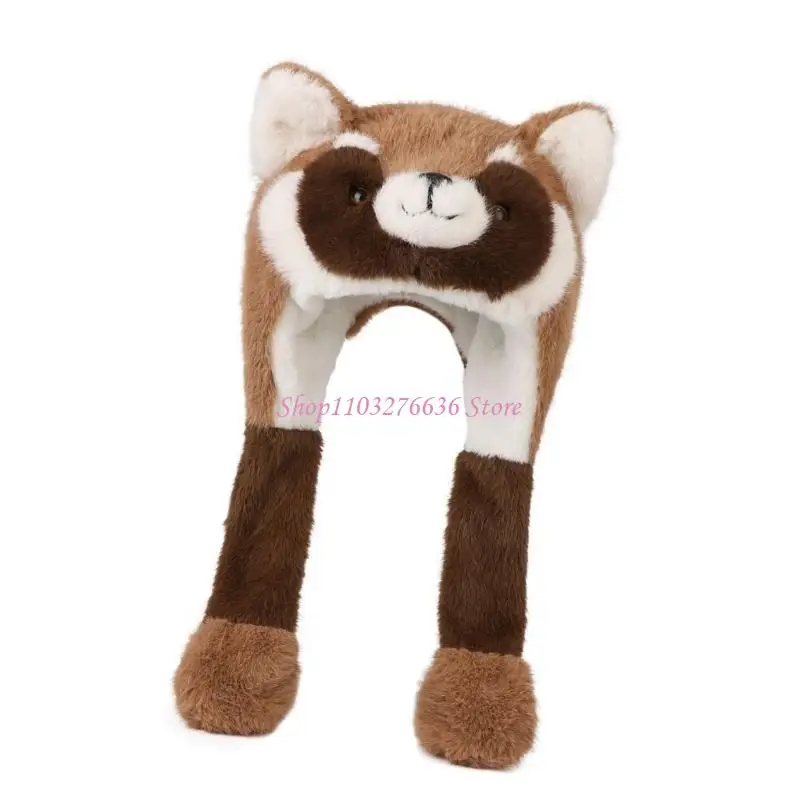 Gorro mapache con orejas móviles en diferentes colores