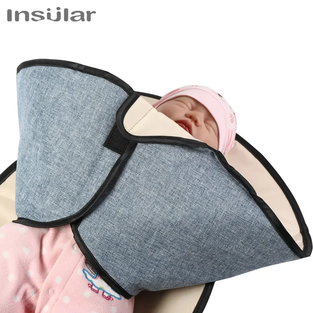Cambiador portátil de pañales multifunción con funda impermeable - imagen 3