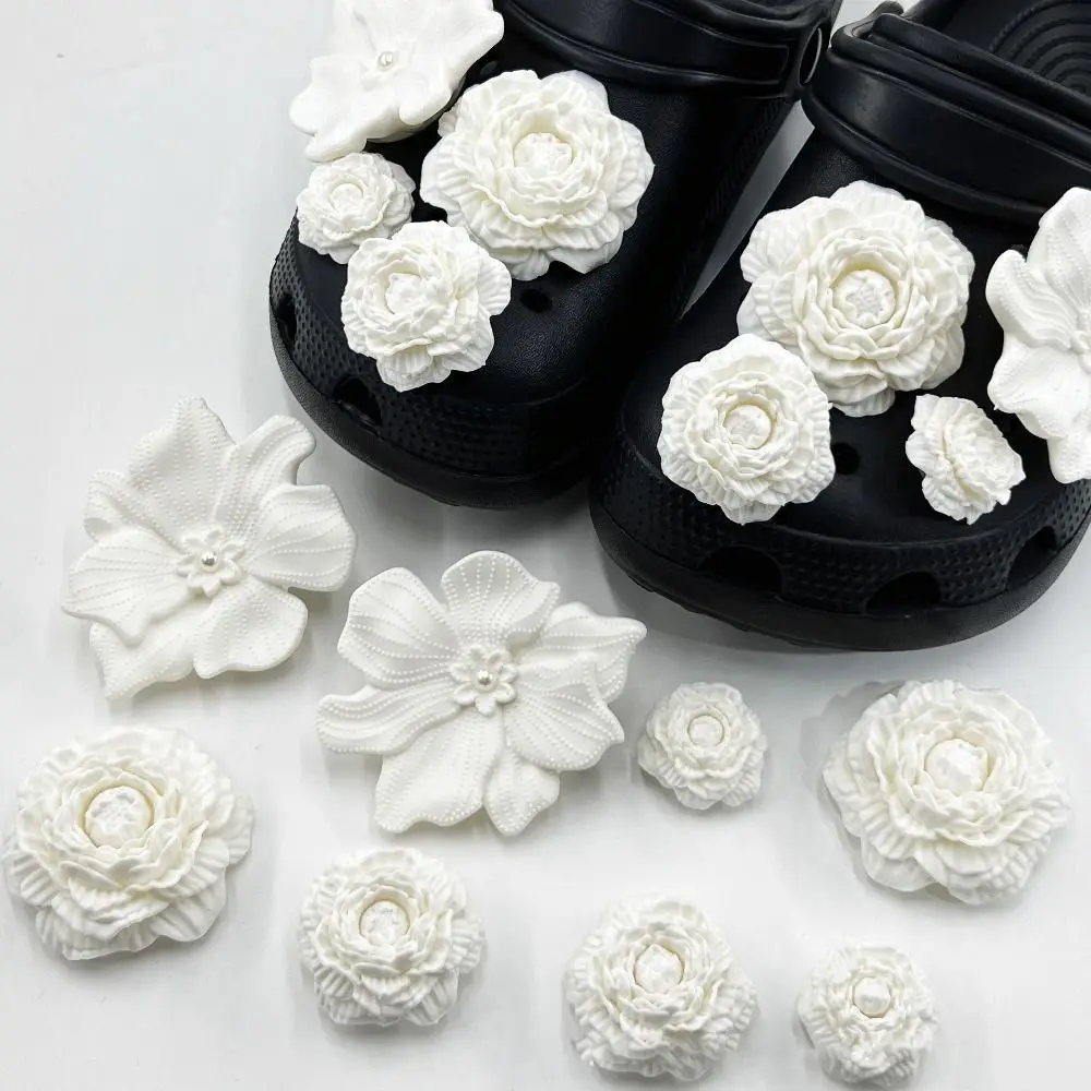 Adornos 3D florales con clip desmontable para zapatos de playa - imagen 4