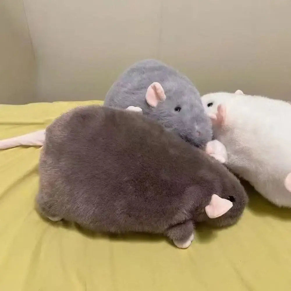 Ratón de peluche extra grande color blanco para regalo