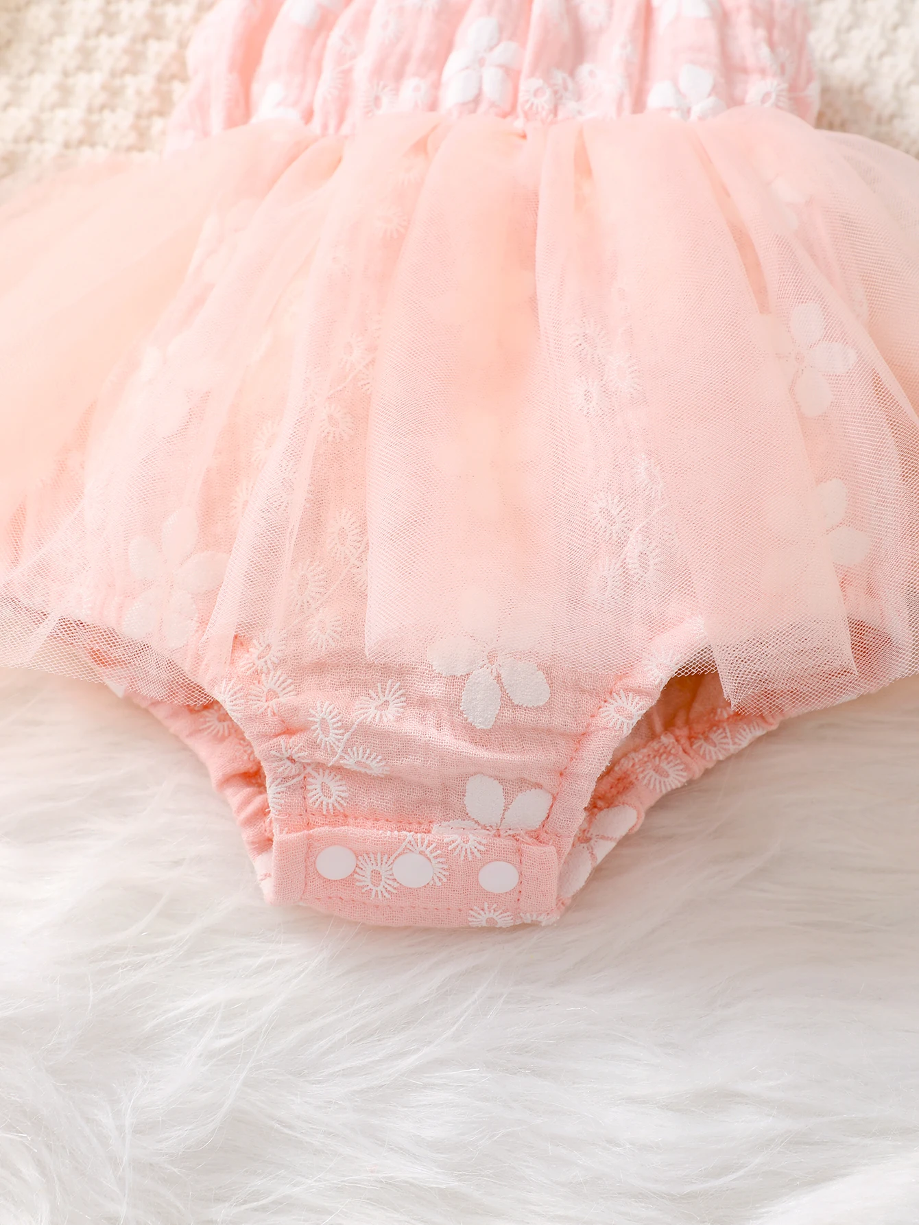 Vestido tutú de tul rosa para bebé niña – 0 a 18 meses - imagen 4