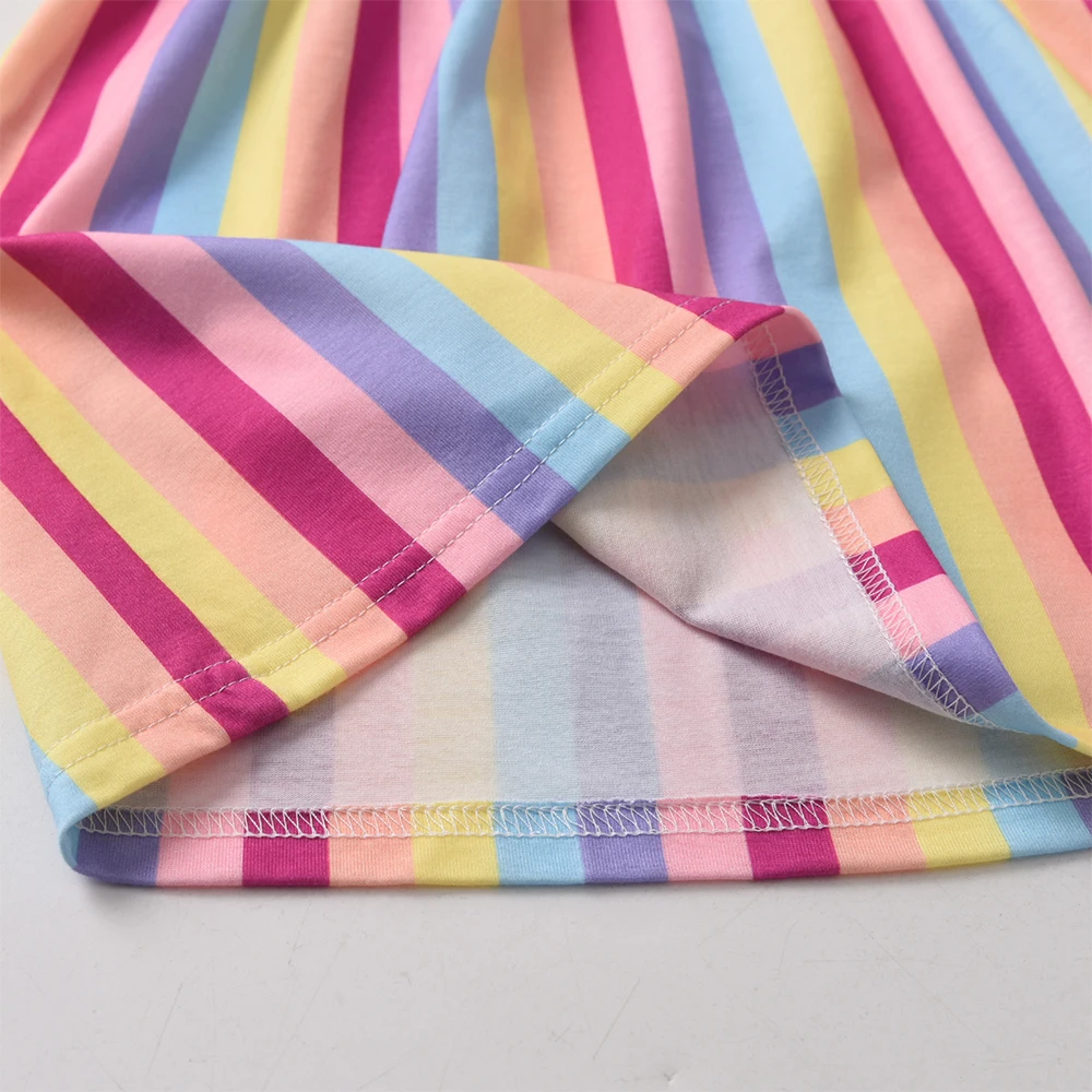 Vestido DXTON rayas manga larga niña escolar otoño - imagen 4