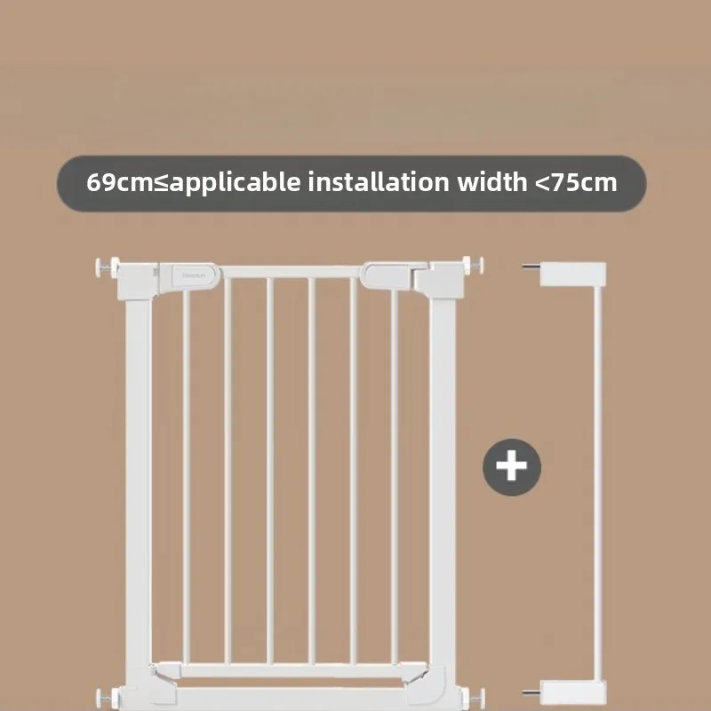 Puerta de seguridad para bebés sin taladro extensible con bloqueo dual - imagen 3