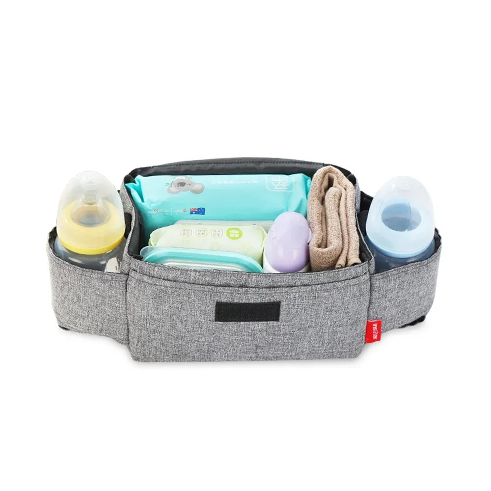 Bolsa de pañales para cochecito de bebé gran capacidad de viaje - imagen 3