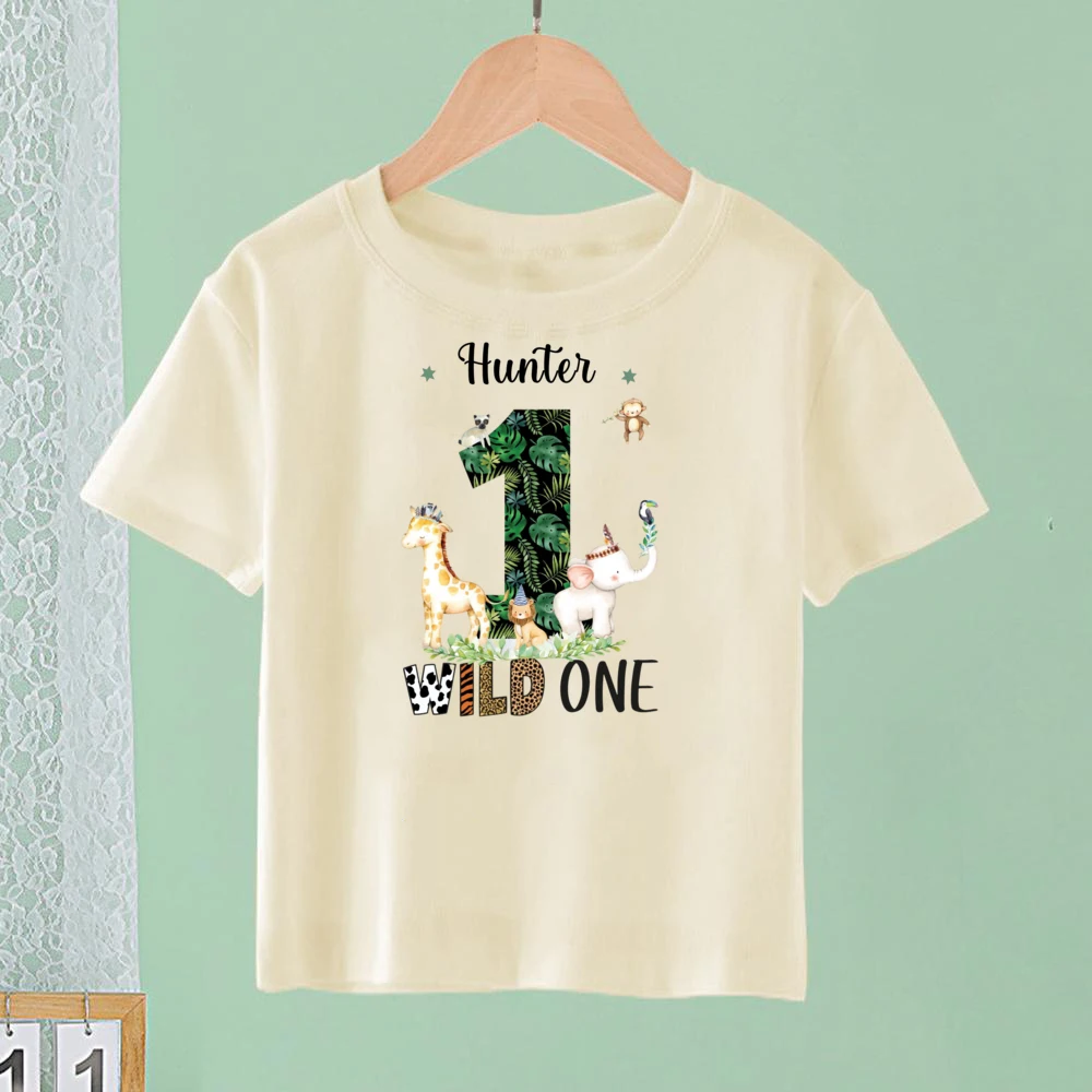 Camiseta personalizada One Two Wild para niño – Regalo cumpleaños - imagen 2