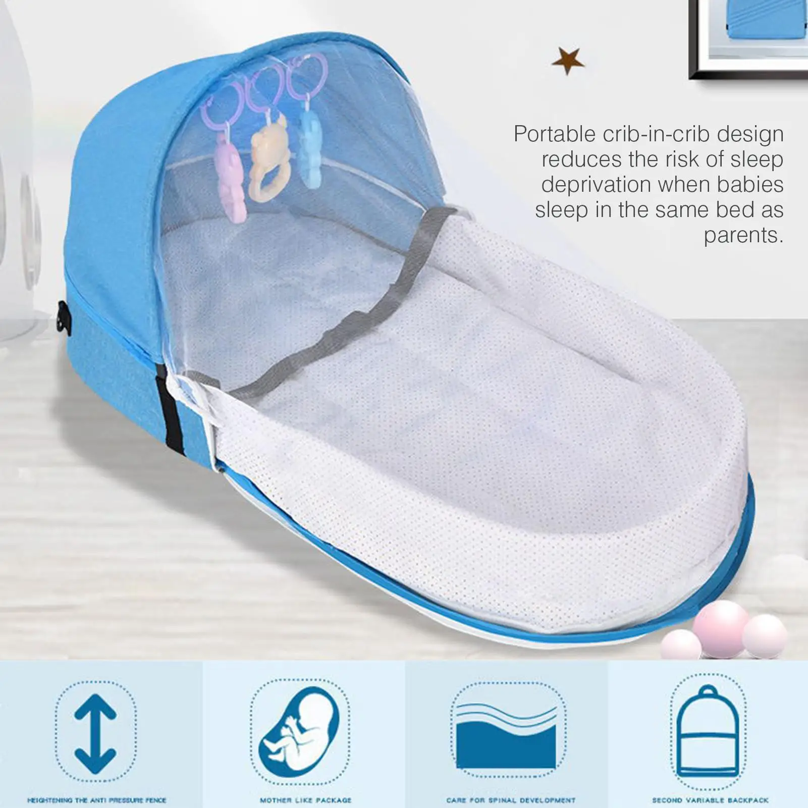 Cama plegada para transporte