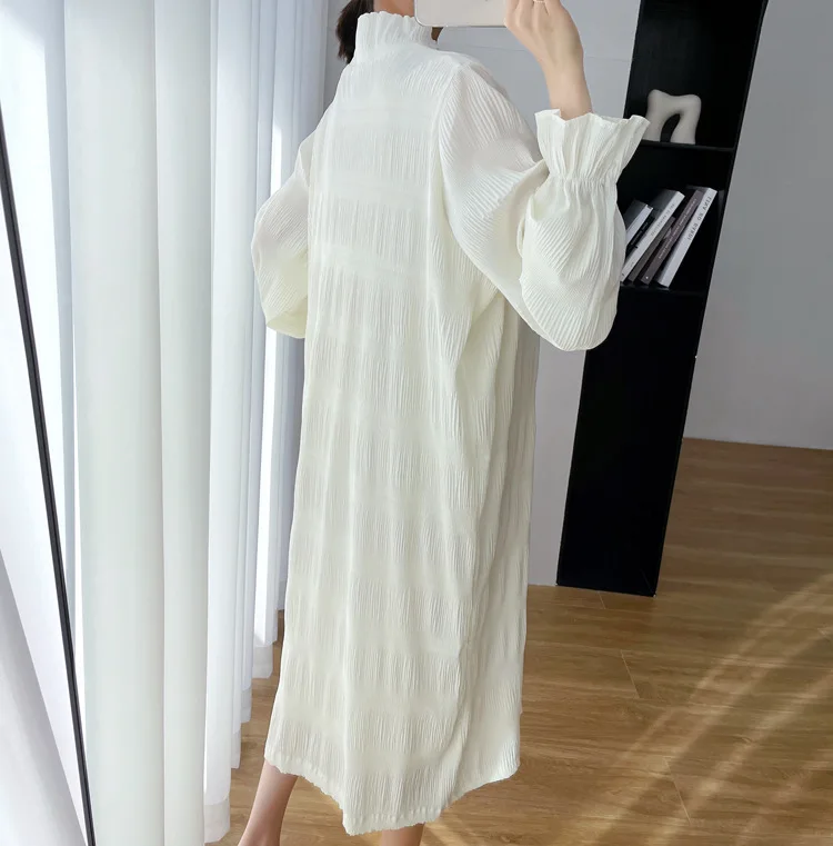 Vestidos de maternidad largos - Moda coreana primavera, sueltos - imagen 2