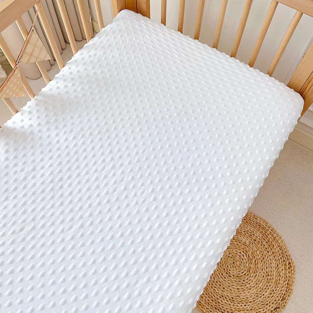 Sábana bajera ajustable de microfibra suave para cuna bebé - imagen 3