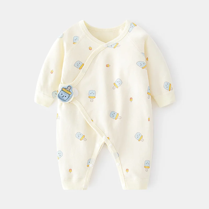Pelele de algodón estampado para recién nacido