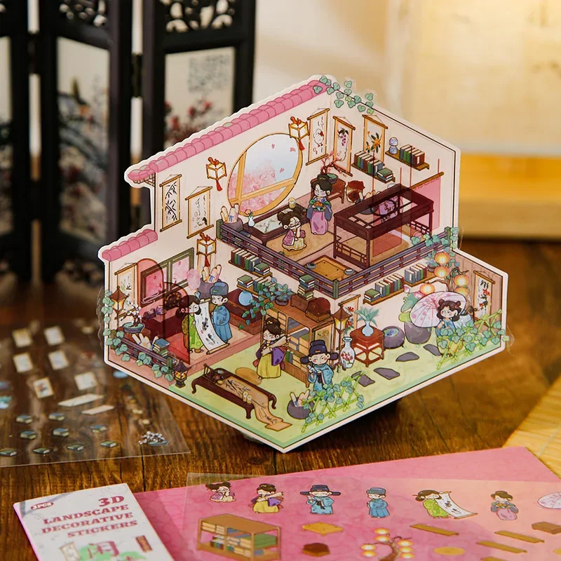 Pegatinas 3D decorativas estilo construcción habitación infantil - imagen 3