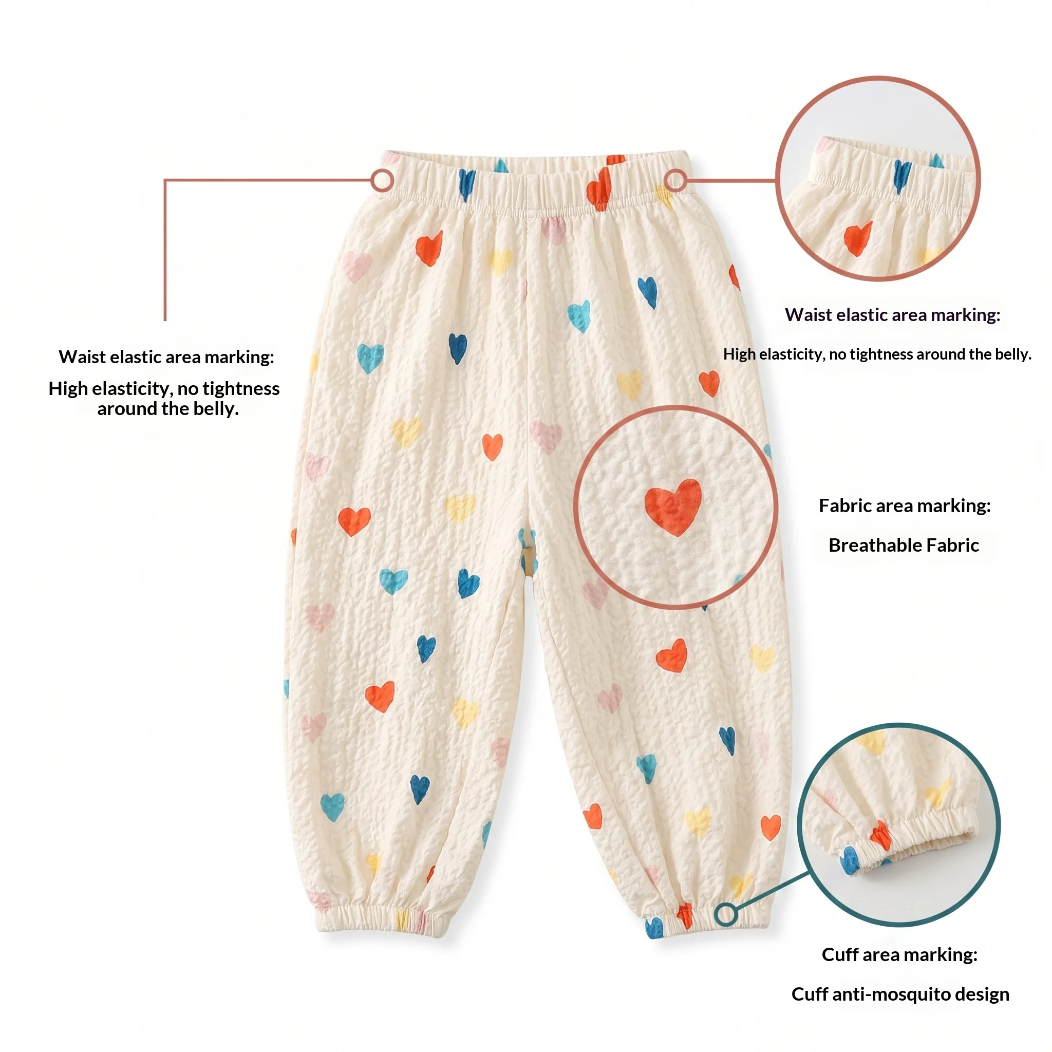 Pantalones repelentes de mosquitos para niños – cortos ligeros - imagen 2