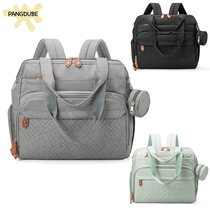 PANGDUBE Mochila de pañales grande para maternidad con chupetero