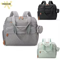 PANGDUBE Mochila de pañales grande para maternidad con chupetero