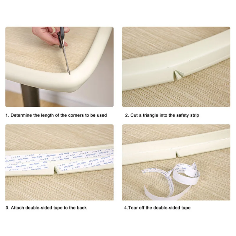 Protector de esquinas para mesas – Borde suave para bebés - imagen 3