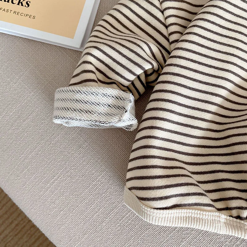 Sudadera con capucha a rayas para niños primavera/ootoño