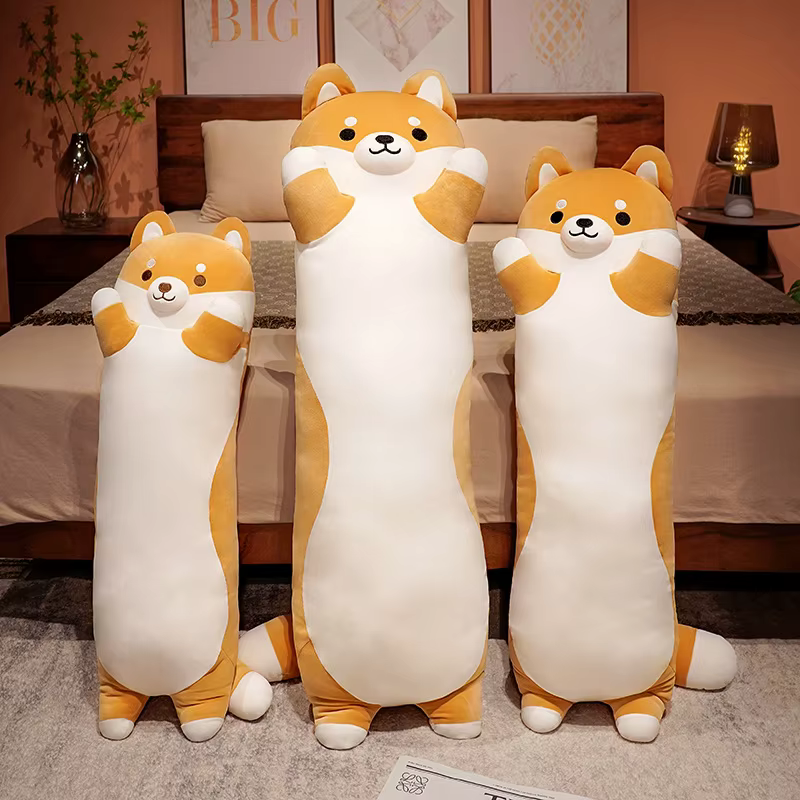 Almohada de peluche Shiba Inu gigante, cojín suave para regalo - imagen 2