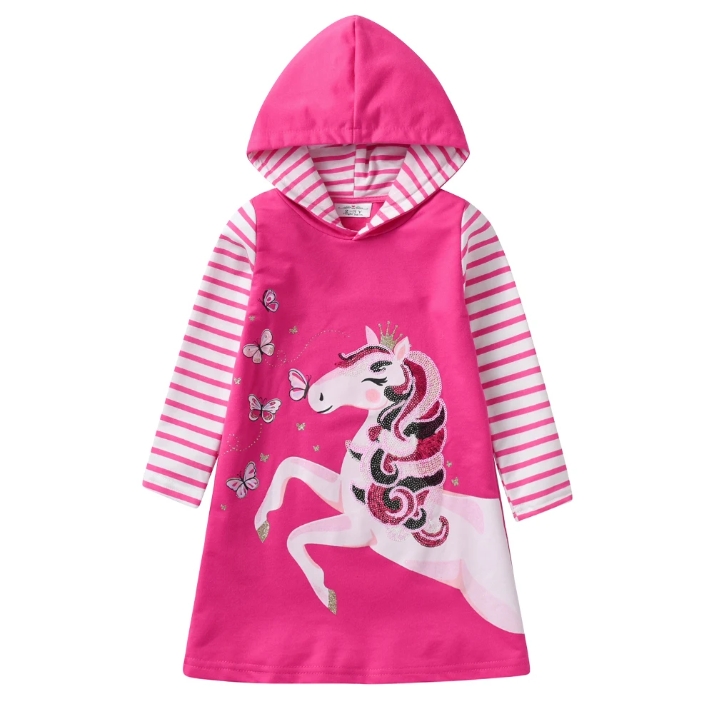 Vista del vestido estilo sudadera