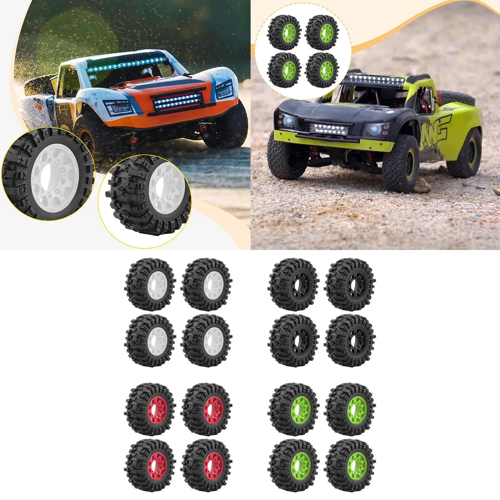 Set completo de 4 neumáticos para RC