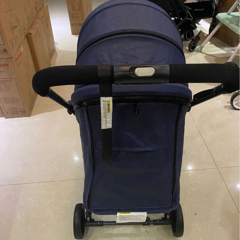Cochecito de bebé reversible plegable con reclinado total y dosel - imagen 2
