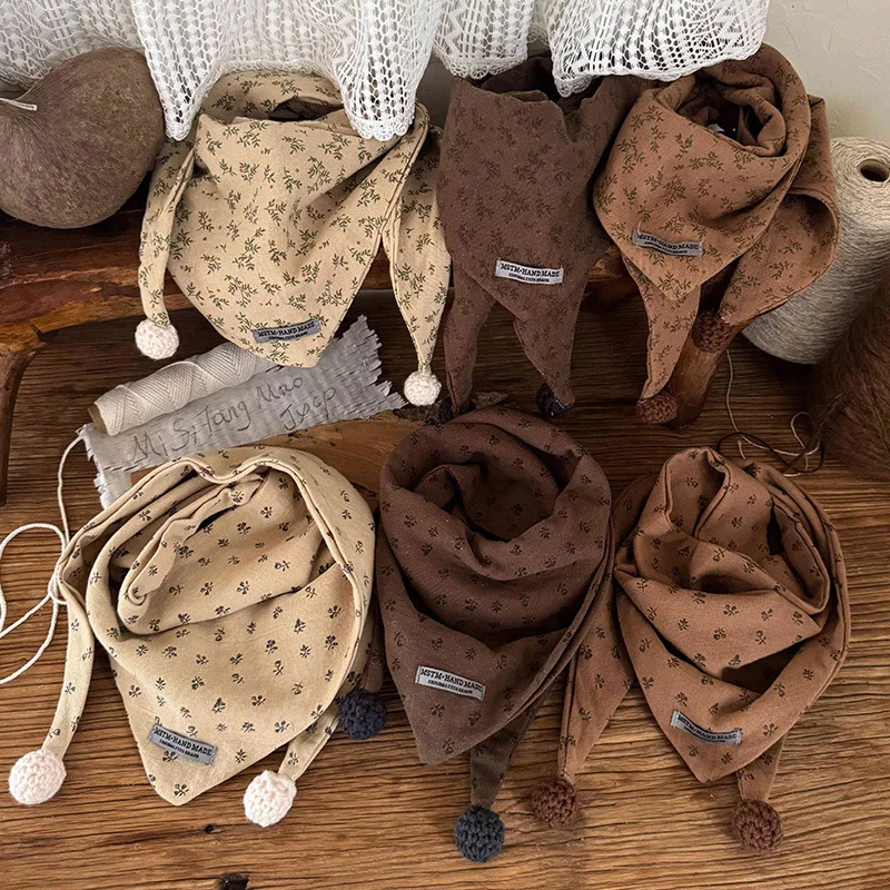 Bufanda triangular de seda para niños – Cálida y cortavientos para otoño e invierno - imagen 4