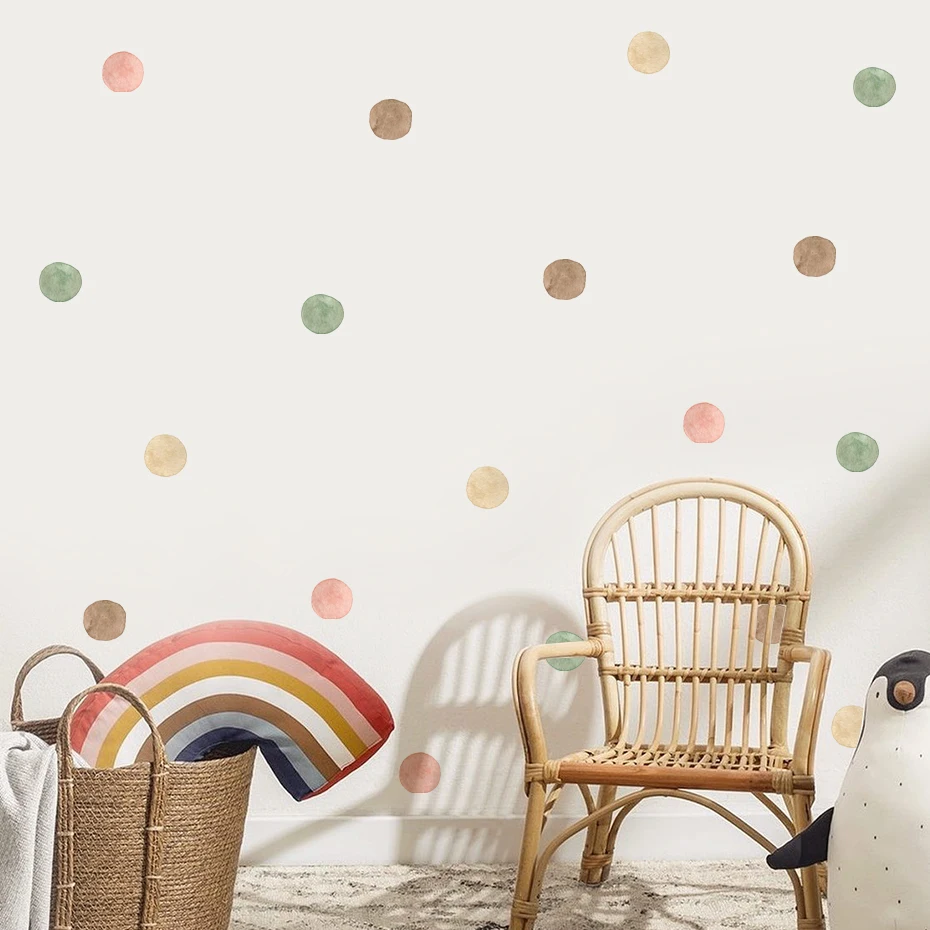Pegatinas de pared de acuarela extraíbles para guardería infantil - imagen 2
