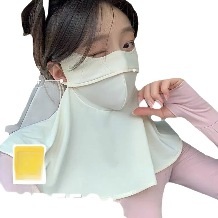 Mascarilla de seda helada con protección UV para rostro y cuello - imagen 2