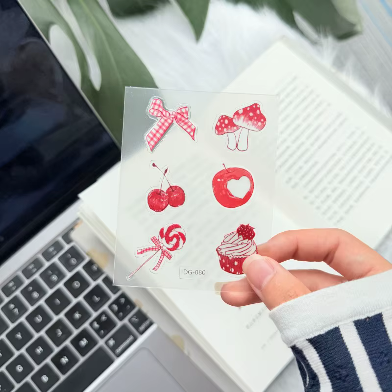 Pegatinas 3D gelatina kawaii en relieve para fundas de teléfono