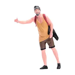 Figura coleccionable pintada para diorama – adorno en miniatura