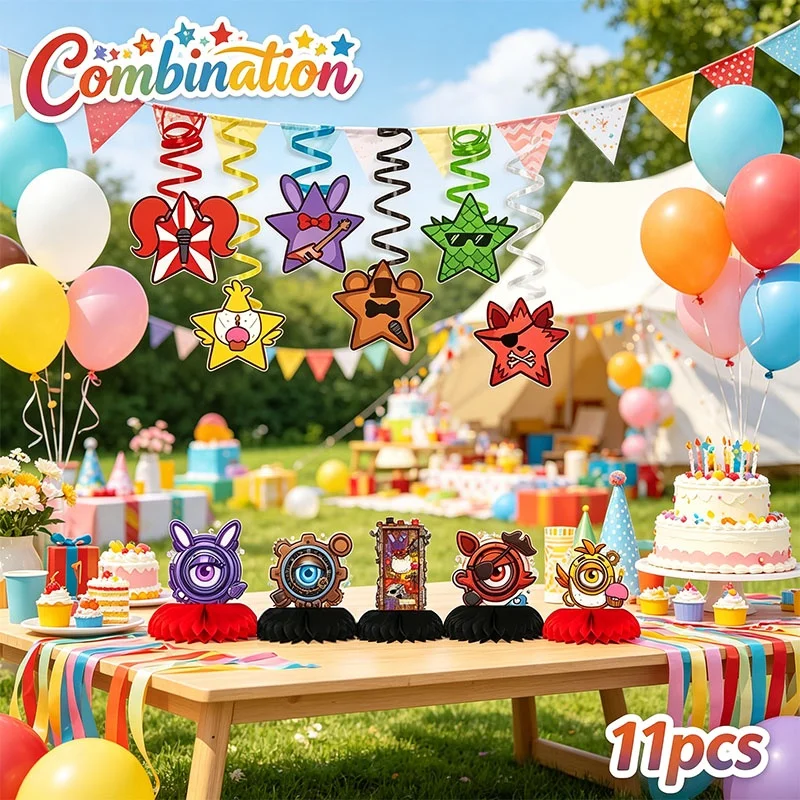 Vajilla de cumpleaños Five Nights at Freddy's en papel