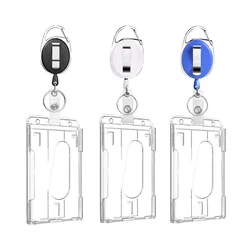 Portatarjetas infantil doble vertical con ranuras para pulgares