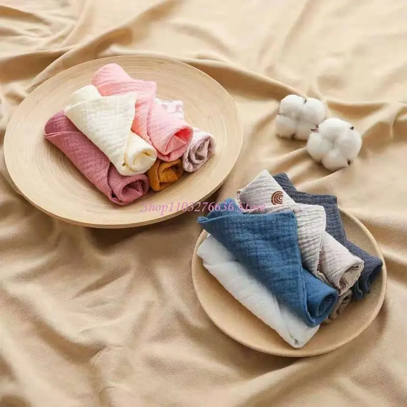 Toalla cuadrada de bebé multiusos para eructar y pañuelo - imagen 3