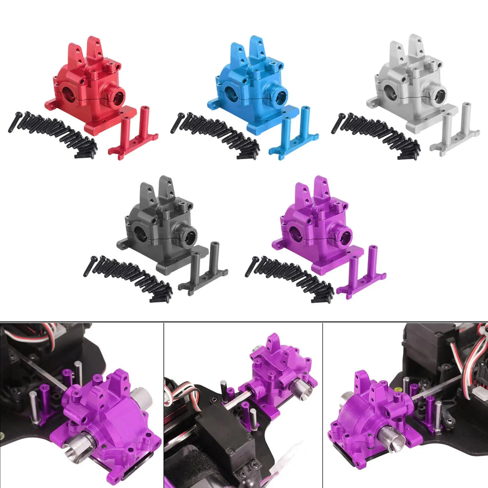 Cubierta metálica para caja de cambios delantera RC