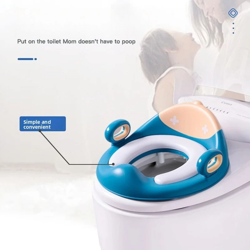 Asiento de inodoro portátil infantil antideslizante con cojín - imagen 4