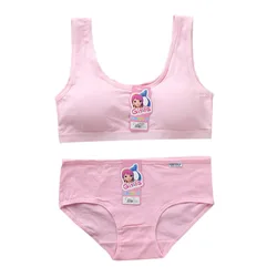 Conjunto de sujetador y bragas acolchado para niñas – Ropa interior