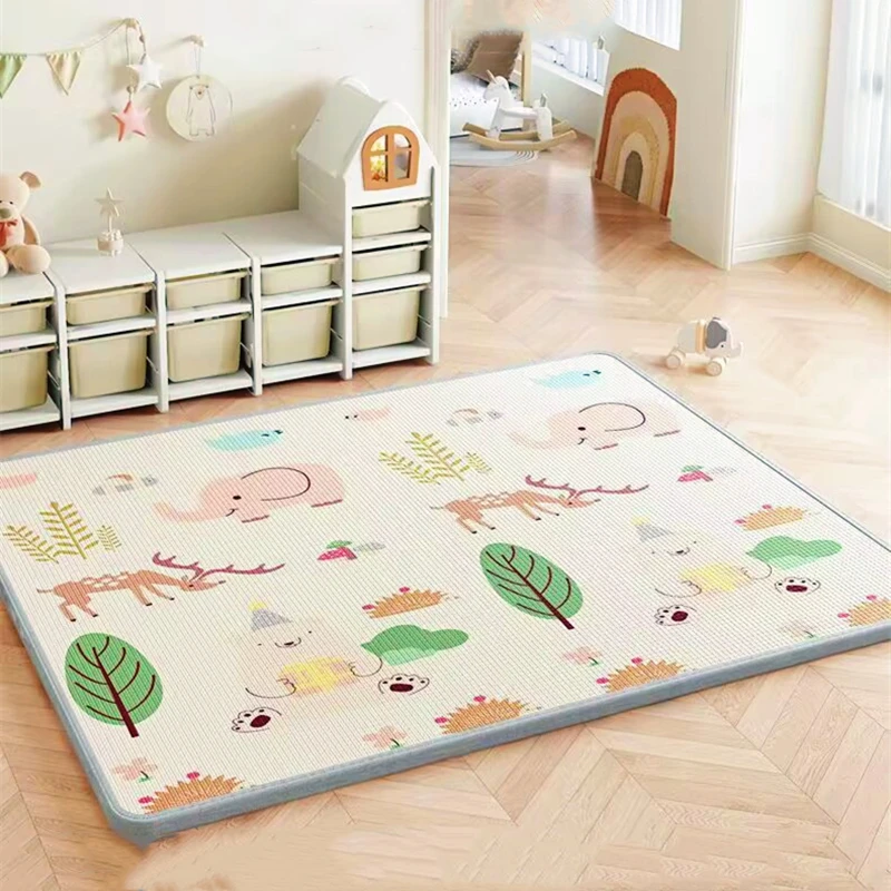 Alfombra de juego plegable no tóxica para gatear y gimnasio infantil - imagen 2