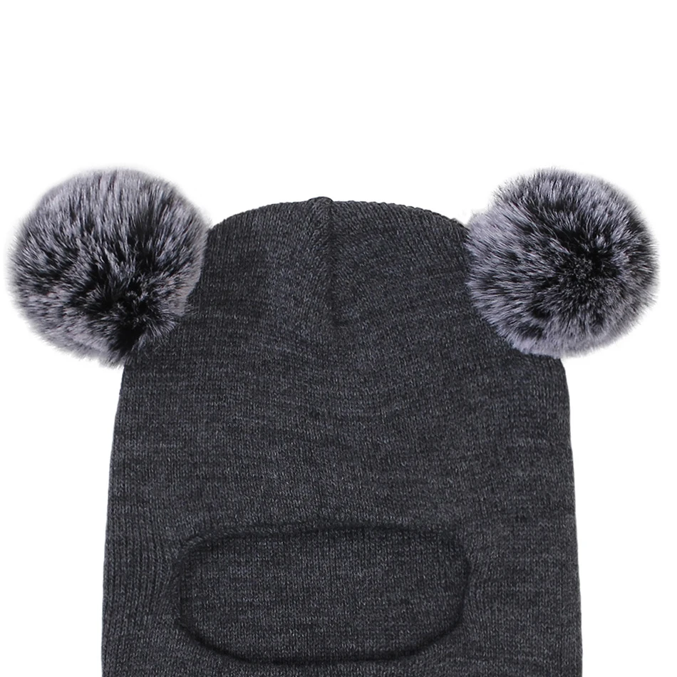Jersey de punto cálido para bebé unisex con gorro y orejeras - imagen 3