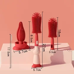 Cepillo de silicona para biberones – Limpieza infantil