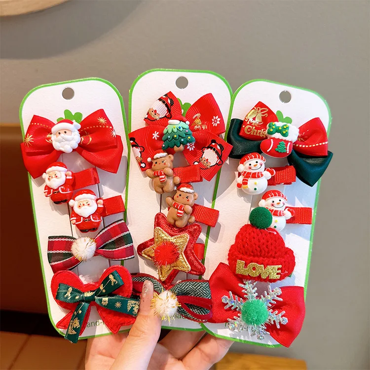 Horquillas de alce y sombreros festivos para niñas en Navidad - imagen 4