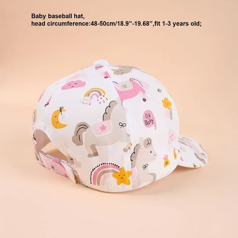 Gorra de béisbol veraniega para bebé con visera y snapback - imagen 3