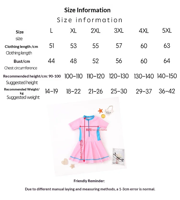 Traje de baño infantil de una pieza en estilo moderno