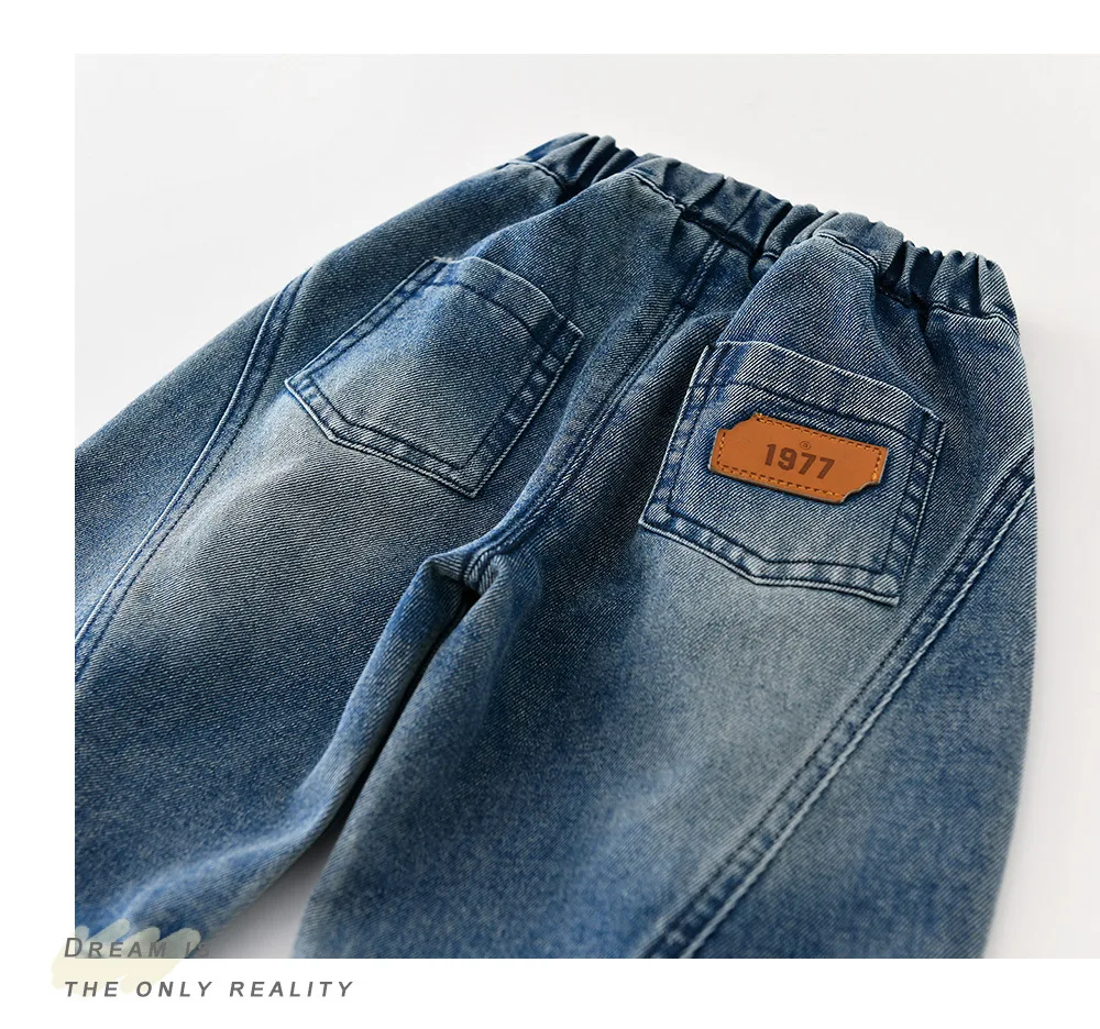 MILANCEL Pantalones vaqueros bebé finos de pierna ancha primavera - imagen 2