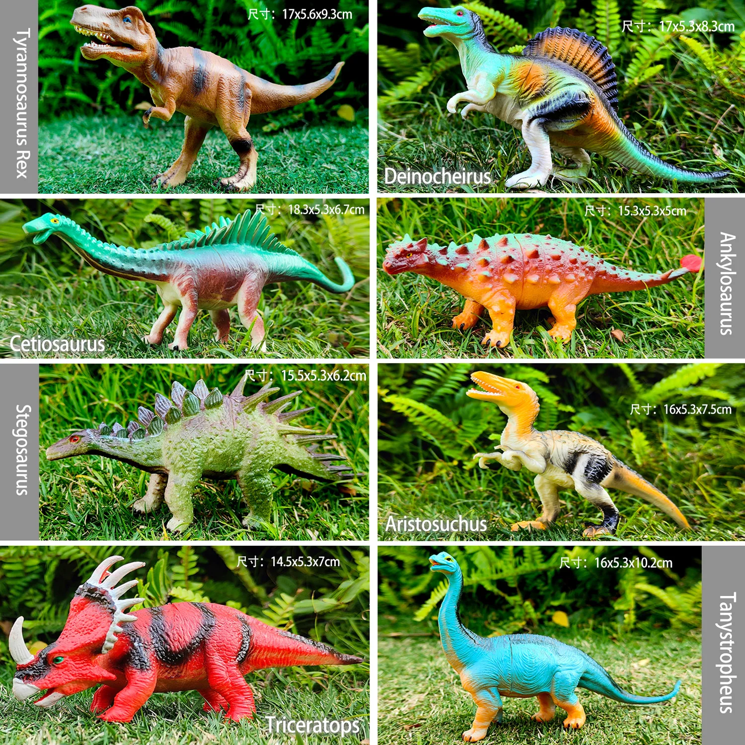 Set de dinosaurios educativo
